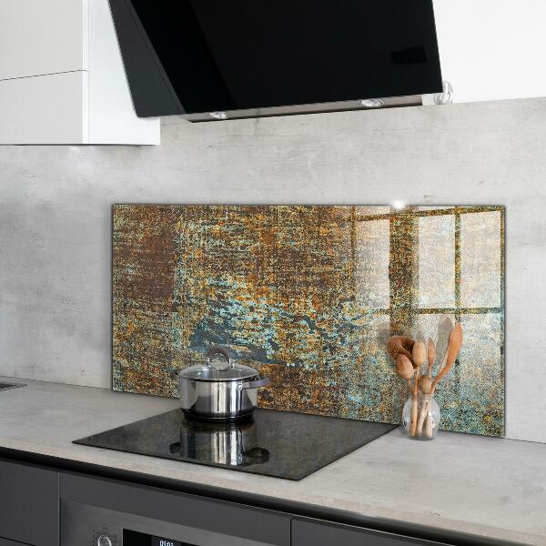 Stänkskydd kök Gammal metallstruktur