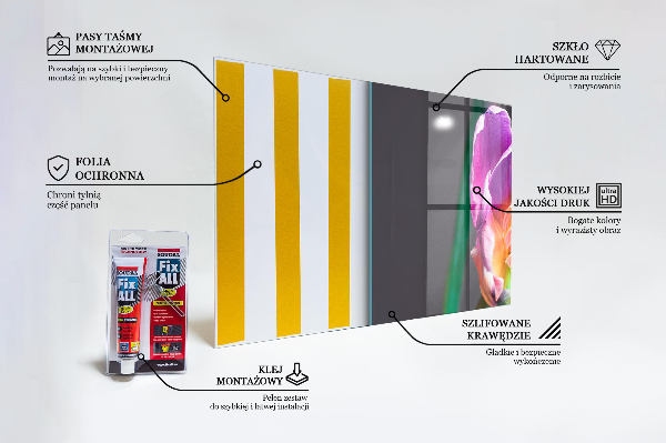 Stänkskydd kök Färgglad regnbågeblomma