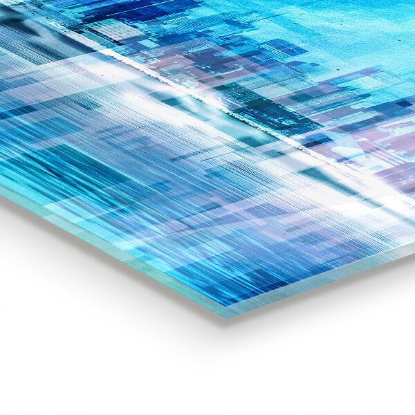 Stänkskydd kök Panorama över Manhattan New York