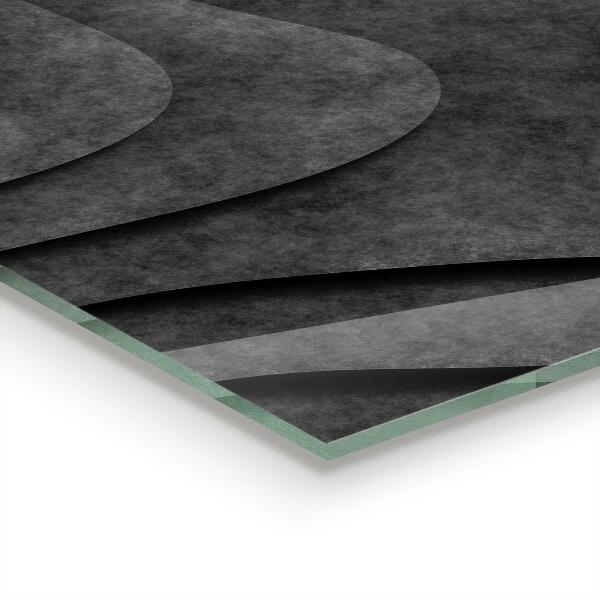 Stänkskydd kök Grå texturabstraktion