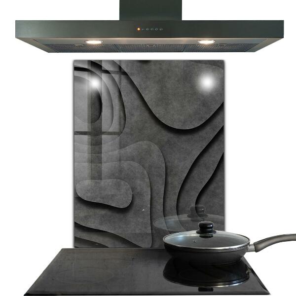 Stänkskydd kök Grå texturabstraktion