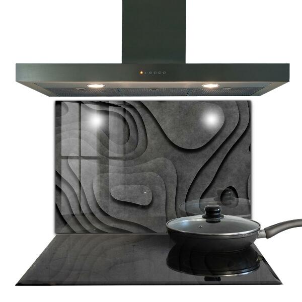 Stänkskydd kök Grå texturabstraktion