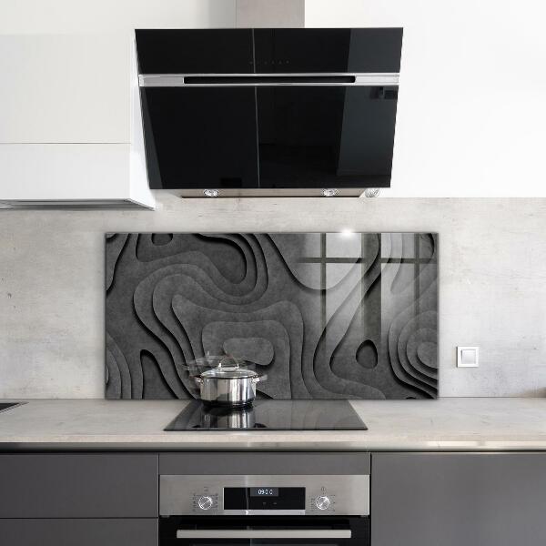 Stänkskydd kök Grå texturabstraktion