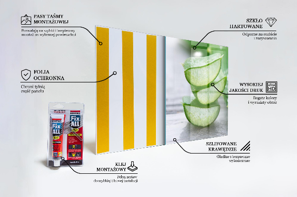 Stänkskydd kök Aloe Aloe Vera växt