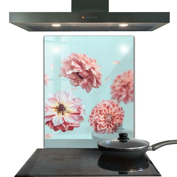 Stänkskydd kök Blommor i flygsammansättning