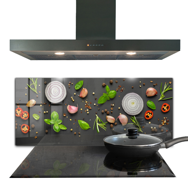 Stänkskydd kök Kryddor italiensk mat