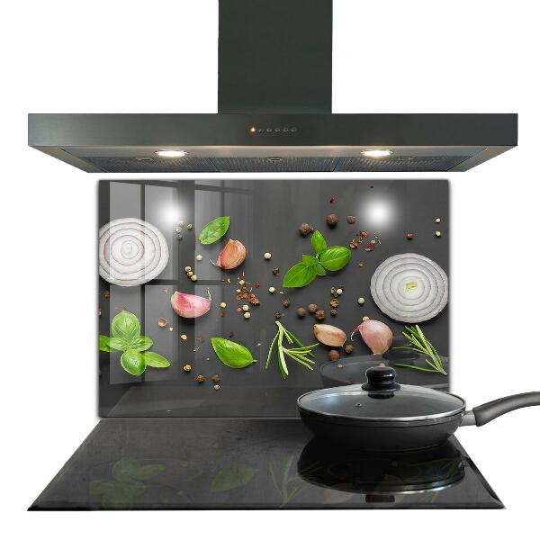 Stänkskydd kök Kryddor italiensk mat