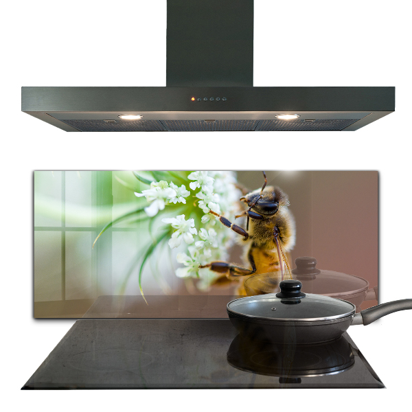 Stänkskydd kök Bi samlar pollen