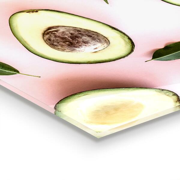 Stänkskydd kök Komposition med avokado