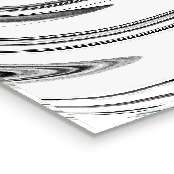 Stänkskydd kök Akvarell svart och vitt