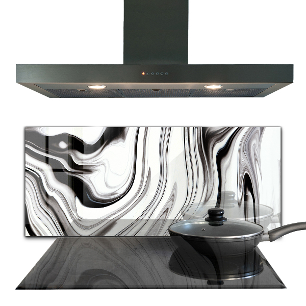 Stänkskydd kök Akvarell svart och vitt