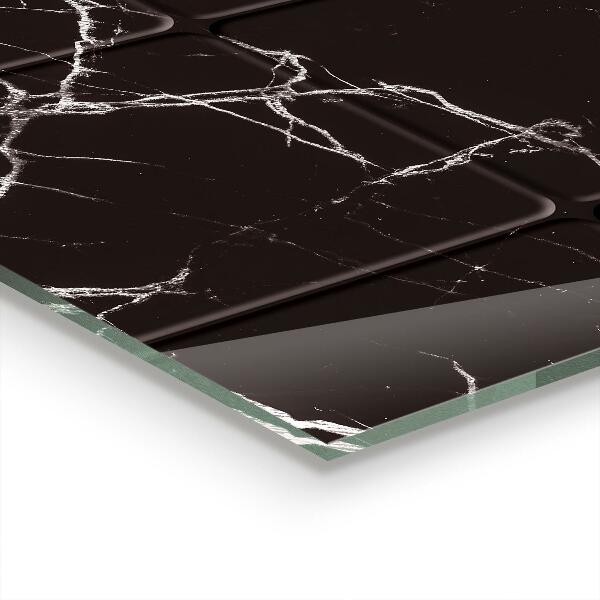 Stänkskydd kök Svart marmor textur