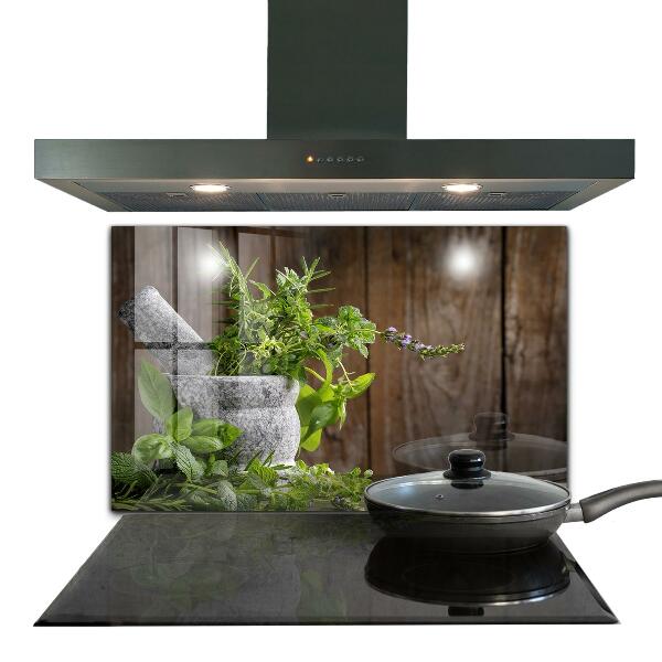 Stänkskydd kök Stenmortelkryddor