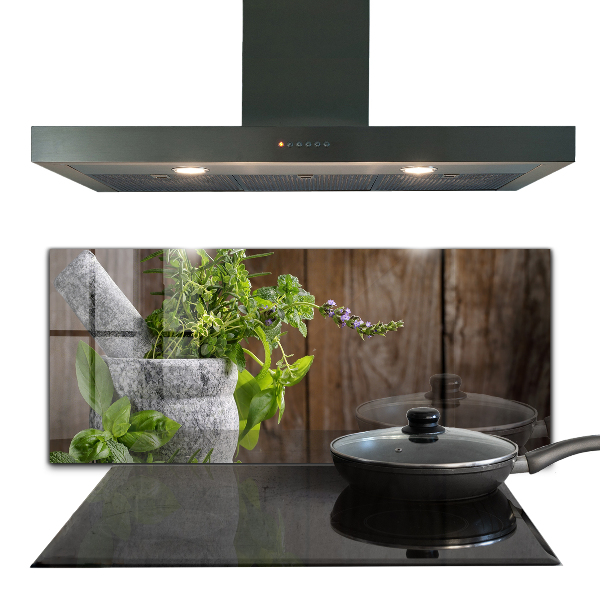 Stänkskydd kök Stenmortelkryddor