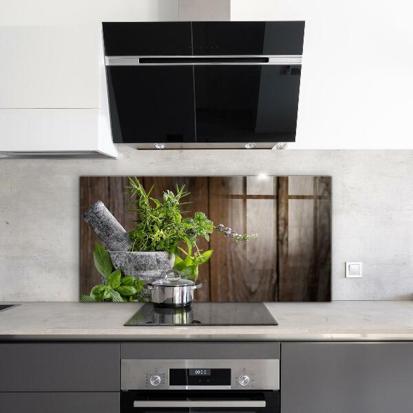 Stänkskydd kök Stenmortelkryddor