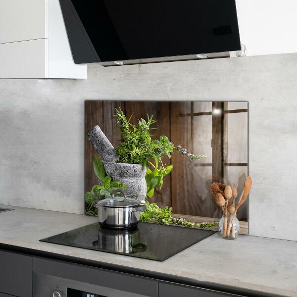 Stänkskydd kök Stenmortelkryddor