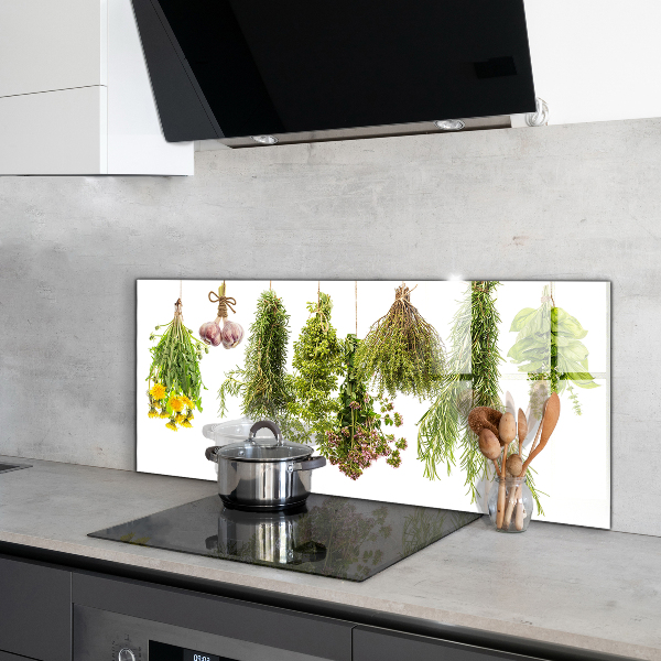 Stänkskydd kök Torkade örter Örtmedicin