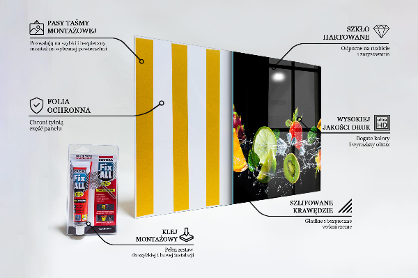 Stänkskydd kök Juicy exotiska frukter