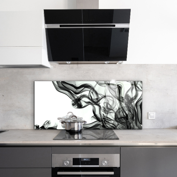 Stänkskydd kök Band av rökabstraktion