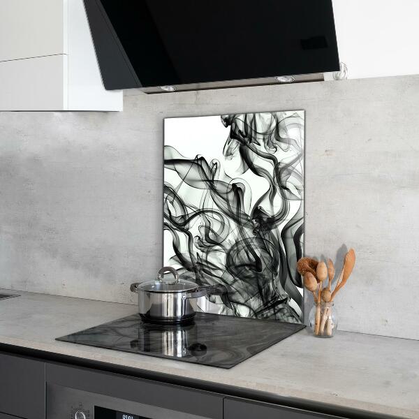 Stänkskydd kök Band av rökabstraktion