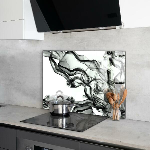 Stänkskydd kök Band av rökabstraktion