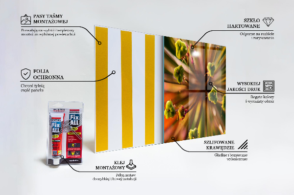 Stänkskydd kök Blomma makro foto