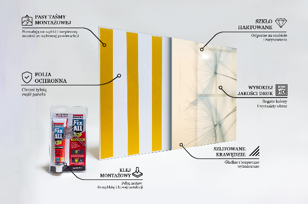 Stänkskydd kök Vacker delikat maskros