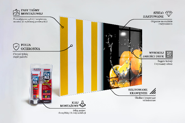 Stänkskydd kök Saftiga apelsiner