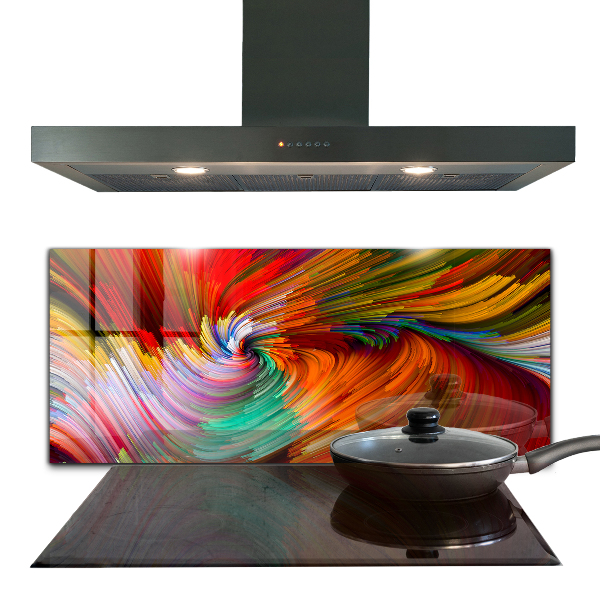 Stänkskydd kök Energisk färgblandning