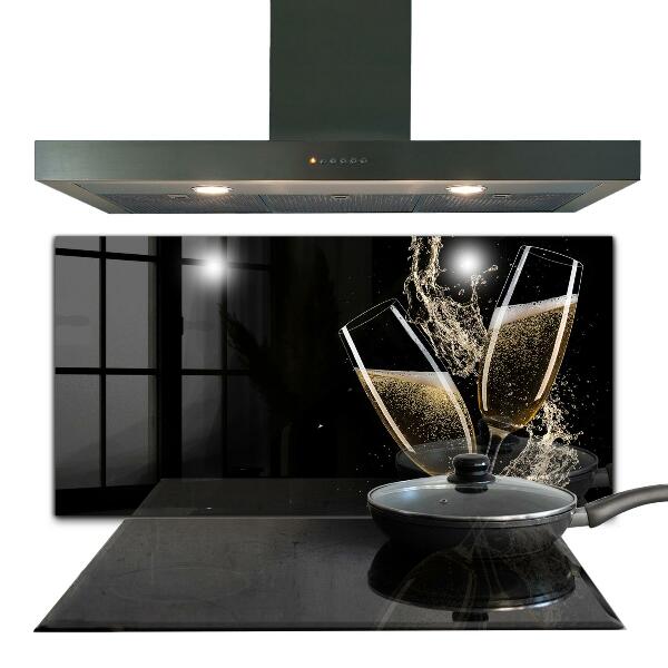 Stänkskydd kök Champagne Night Toast