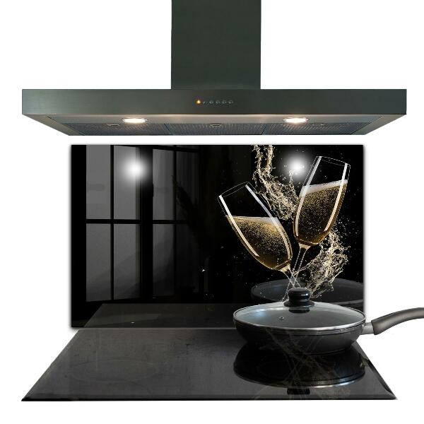 Stänkskydd kök Champagne Night Toast