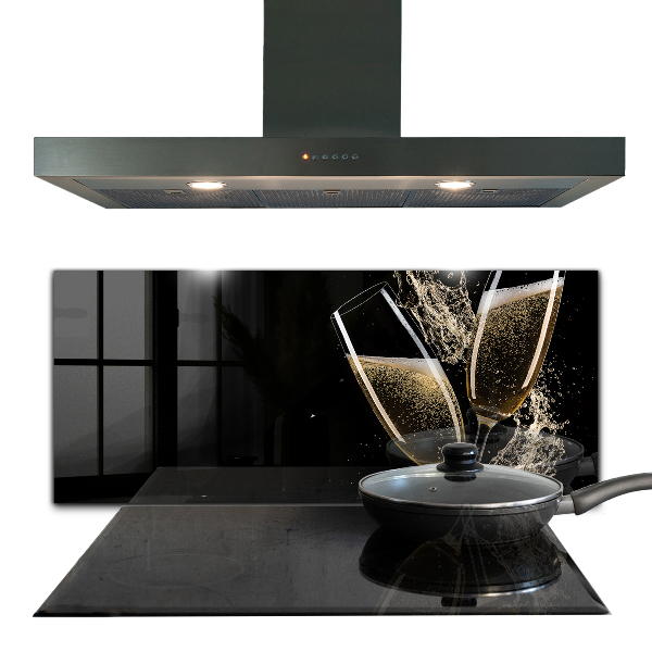 Stänkskydd kök Champagne Night Toast