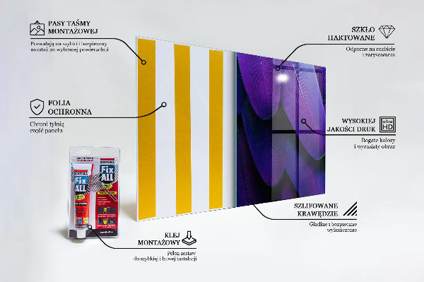 Stänkskydd kök Exotiska fågelfjädrar