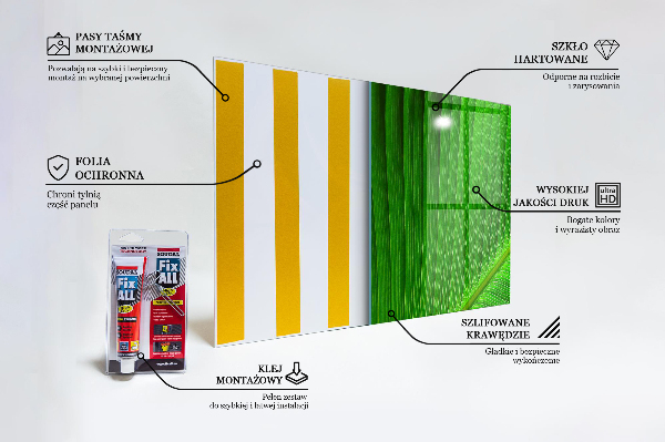 Stänkskydd kök Tropiskt palmblad