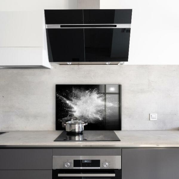 Stänkskydd kök Pulverexplosion Abstraktion