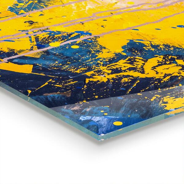 Stänkskydd kök Abstrakt färgglad färg