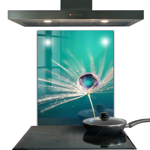 Stänkskydd kök Maskros med daggdroppe