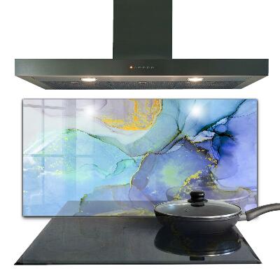 Stänkskydd kök Blå energiabstraktion