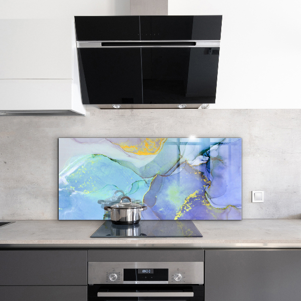 Stänkskydd kök Blå energiabstraktion