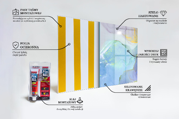 Stänkskydd kök Blå energiabstraktion