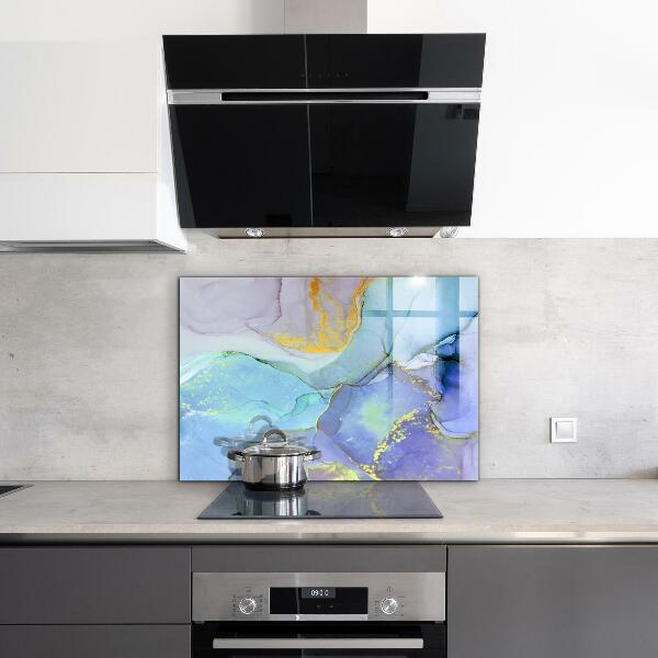 Stänkskydd kök Blå energiabstraktion