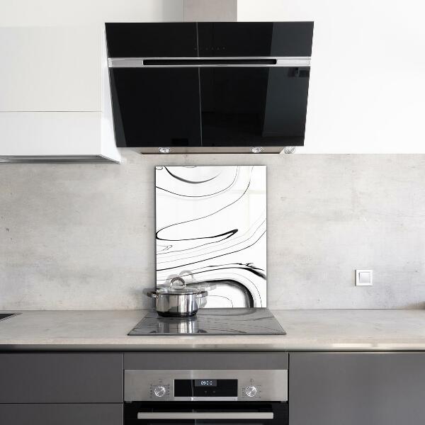 Stänkskydd kök Vit marmor struktur