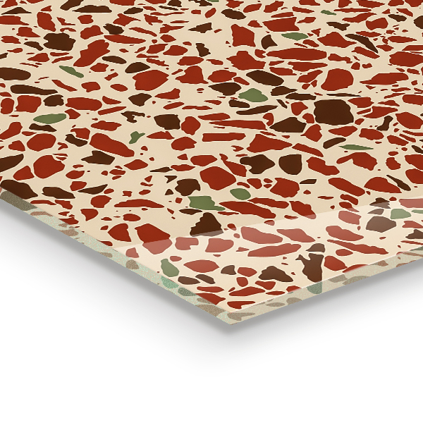 Stänkskydd kök Terrazzo stenstruktur