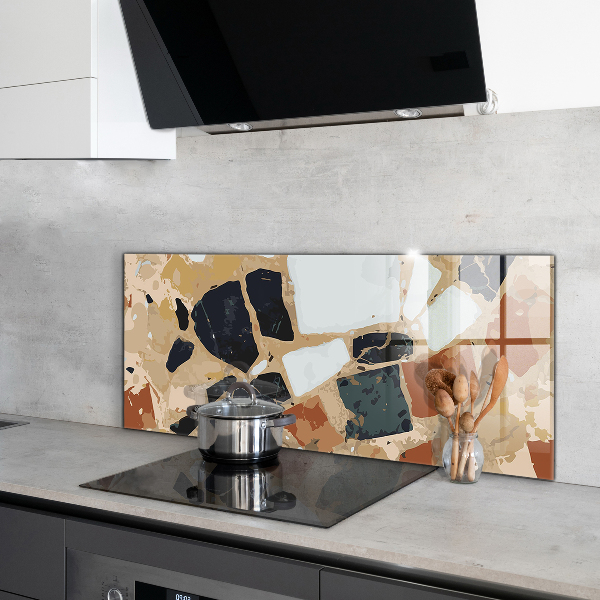 Stänkskydd kök Terrazzo natursten