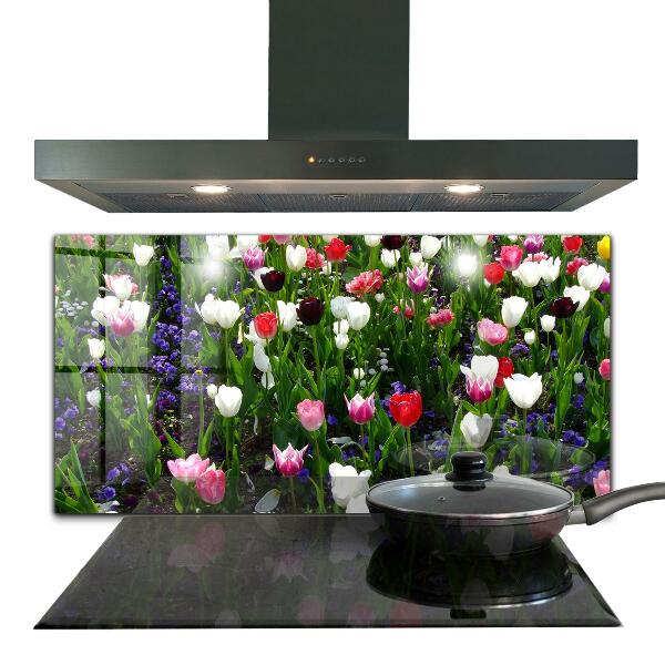 Stänkskydd kök Ängsommarblommor