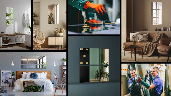 Spegelplattor 6 st 30x16 cm