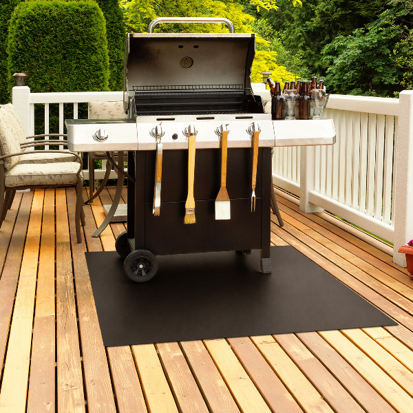 Rektangulär grillmatta i plåt 100x80 cm