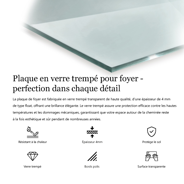 Golvskydd till eldstäder 50x50 cm