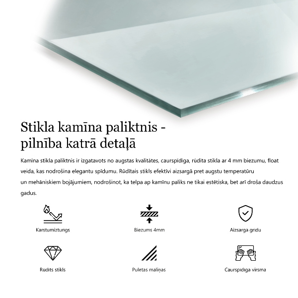 Golvskydd till eldstäder 60x60 cm