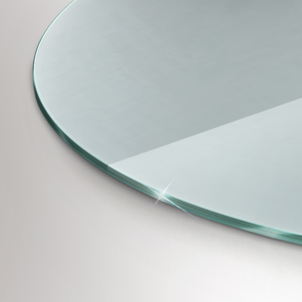 Glasskiva under braskamin fi70 cm